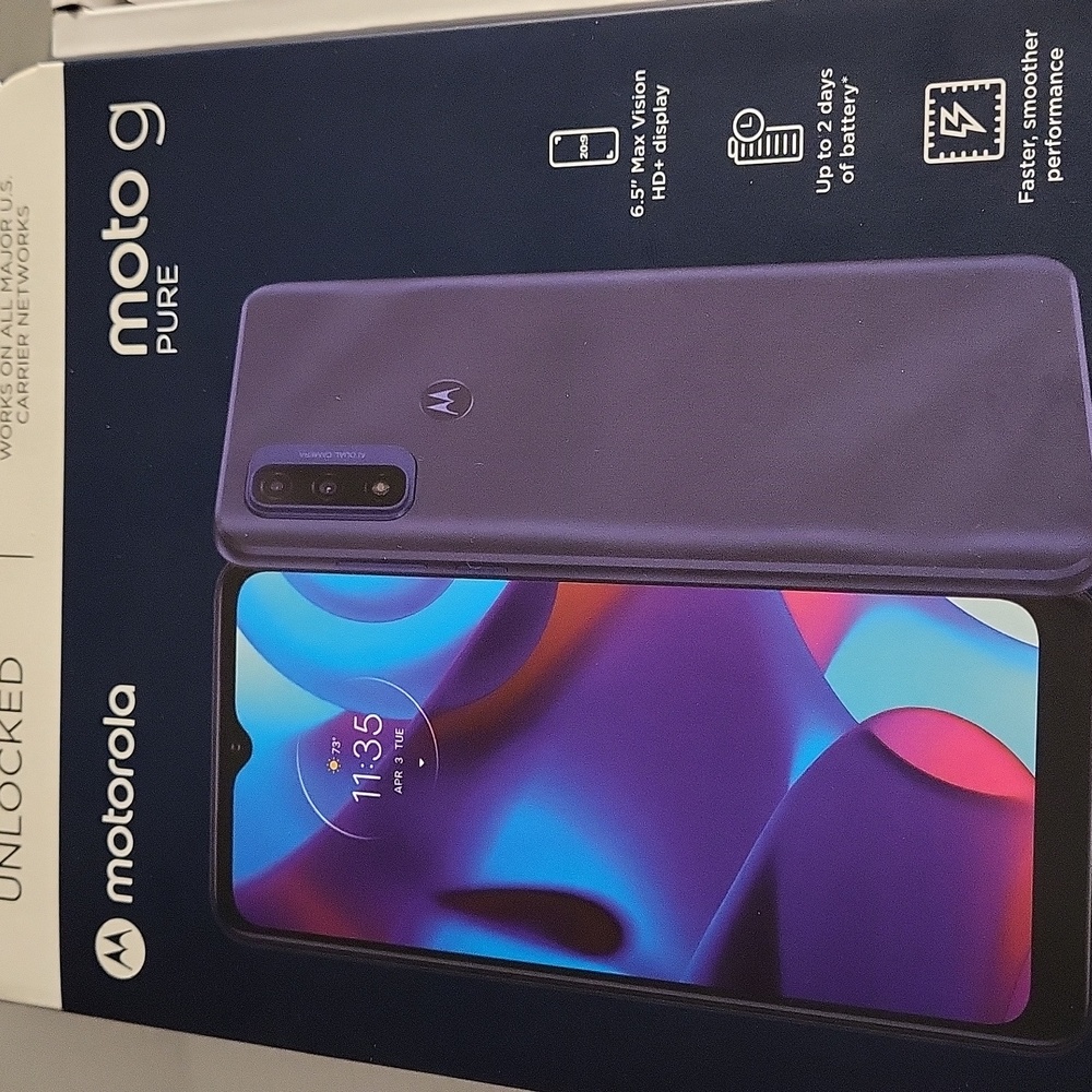 Unlocked new Motorola Motorola g pure